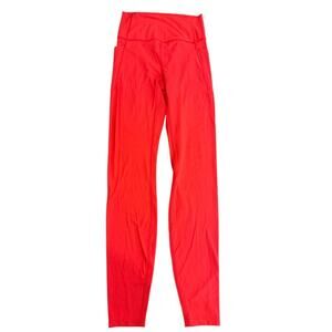 ALL IN MOTION Red Leggings w/ Pockets Women size XS Soft
